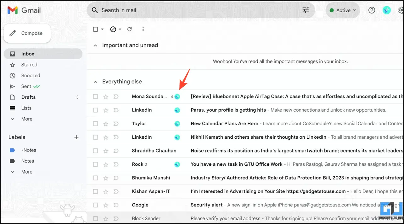 Gmail 단어나 문구가 포함된 이메일 차단하기