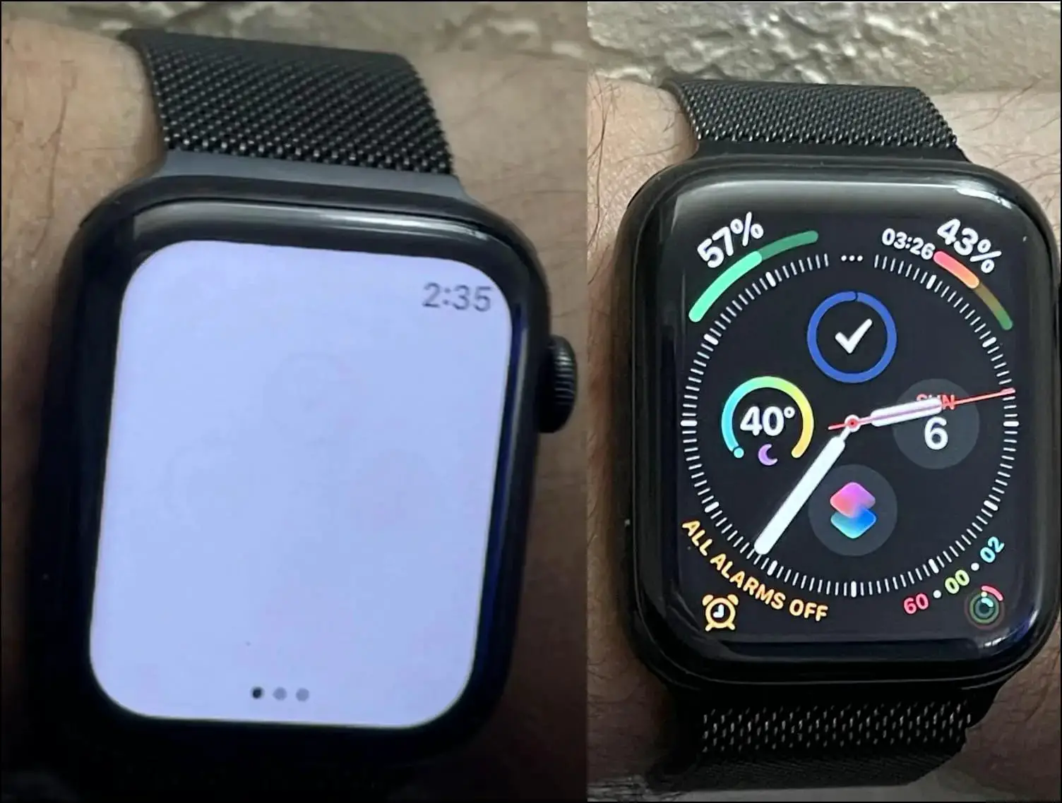 Apple Watch의 화면 번인