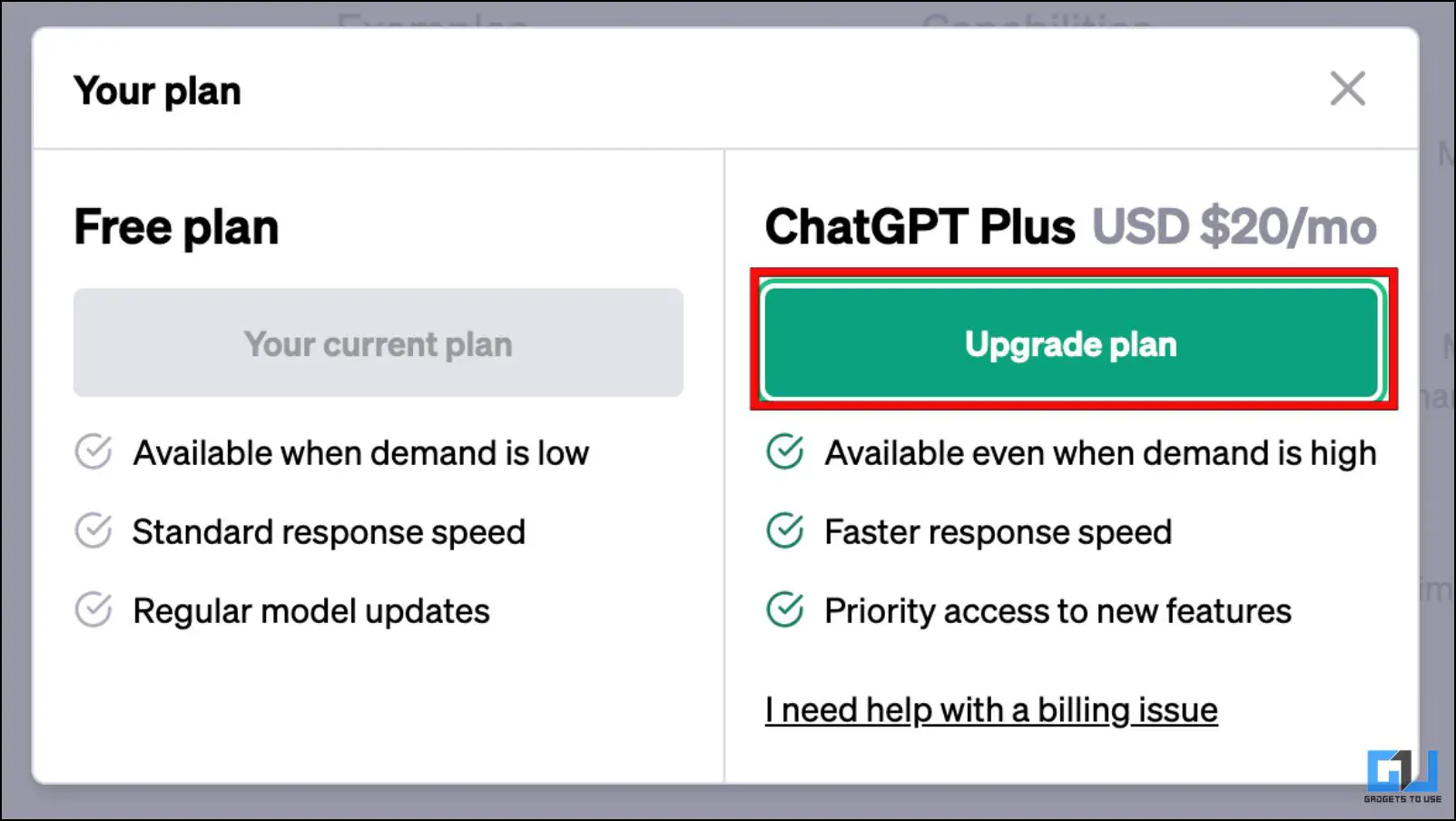 ChatGPT 용량 오류 해결을 위한 ChatGPT 플러스 받기