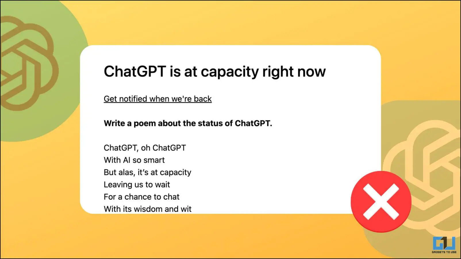 You are currently viewing ChatGPT가 현재 용량에 도달했습니다 오류를 해결하는 10가지 방법