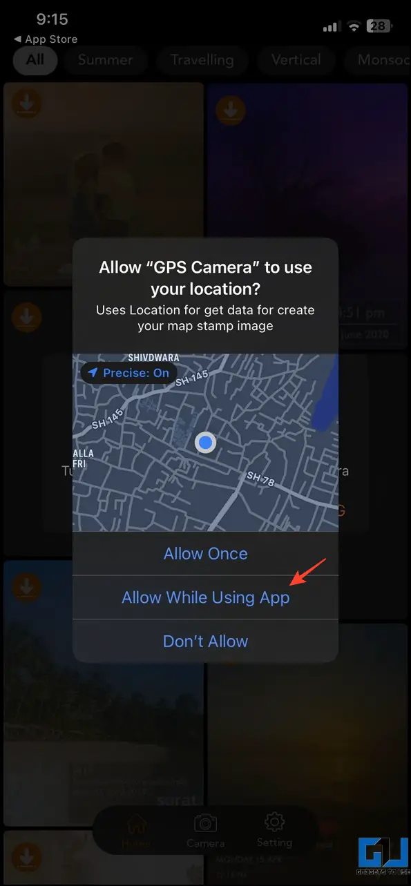 iOS에서 사진 및 동영상에 GPS 위치 및 시간 추가하기