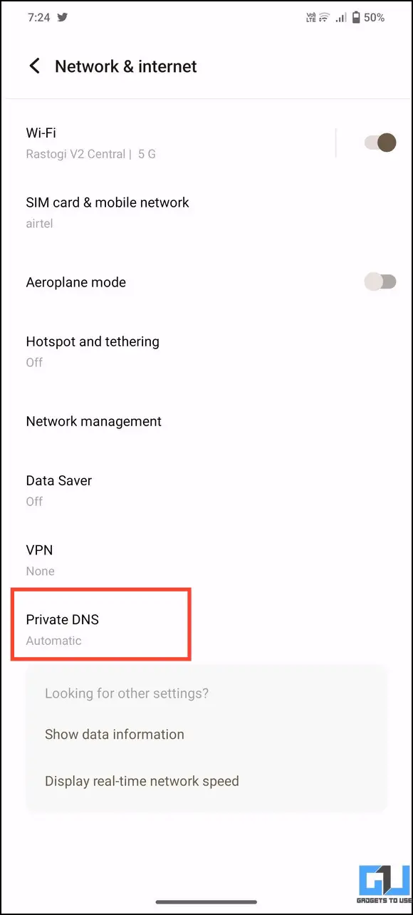 스마트폰 DNS 캐시 지우기 Android