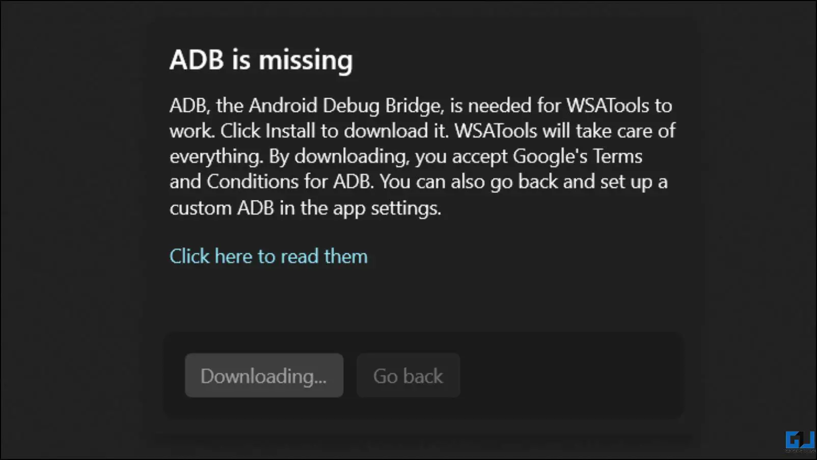 Windows에서 Android 앱 사이드로드를 위한 ADB 다운로드