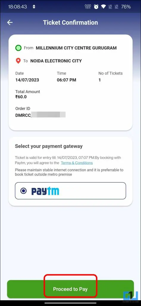 델리 메트로 앱 QR 모바일 앱 기반 티켓 예약