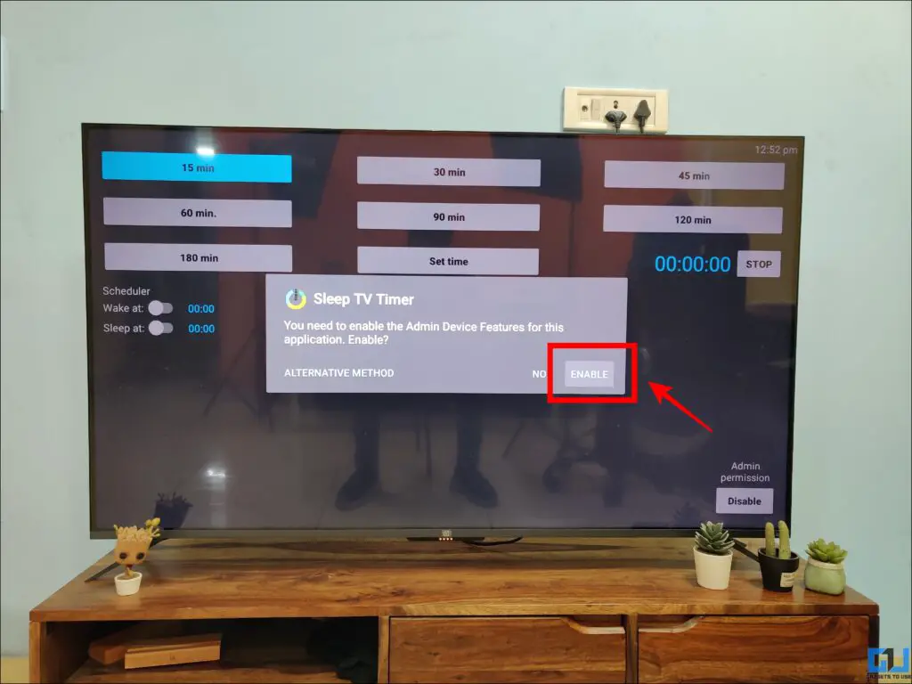 Android TV 절전 타이머