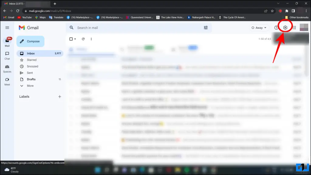 Gmail 이름 변경