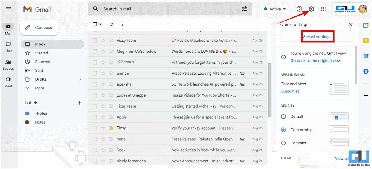 Gmail에서 이메일 ID 차단하기