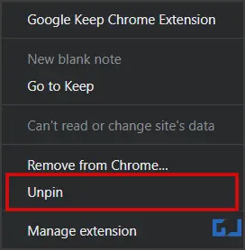 Chrome 확장 프로그램 사용 중지
