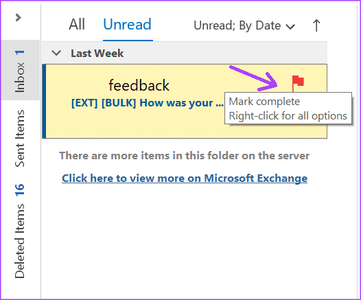 플래그가 지정된 이메일을 관리하는 방법 Outlook 11