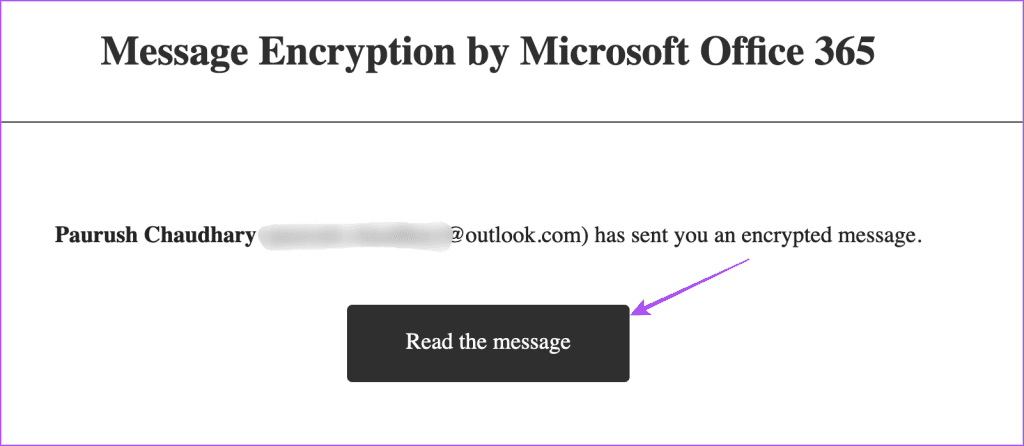 Outlook에서 암호화된 메시지 읽기