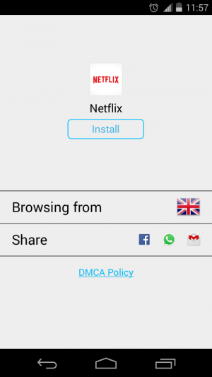 Android에서 차단된 웹사이트에 액세스하려면 넷플릭스 오픈을 사용하세요.