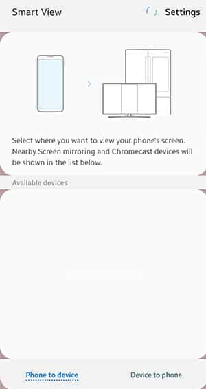 Android에서 TV로 화면 전송 - 삼성 스마트 뷰 디바이스