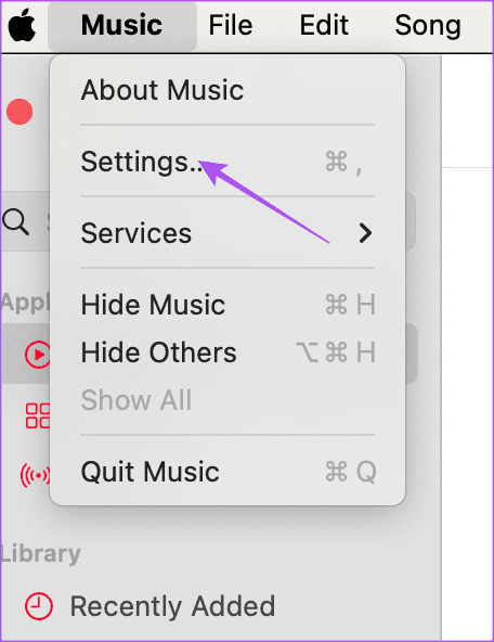 settings apple music mac 1