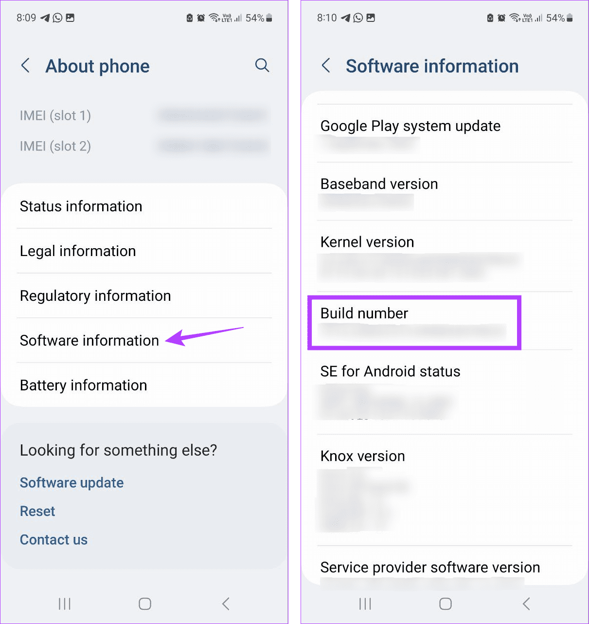 Open developer options on Samsung 1