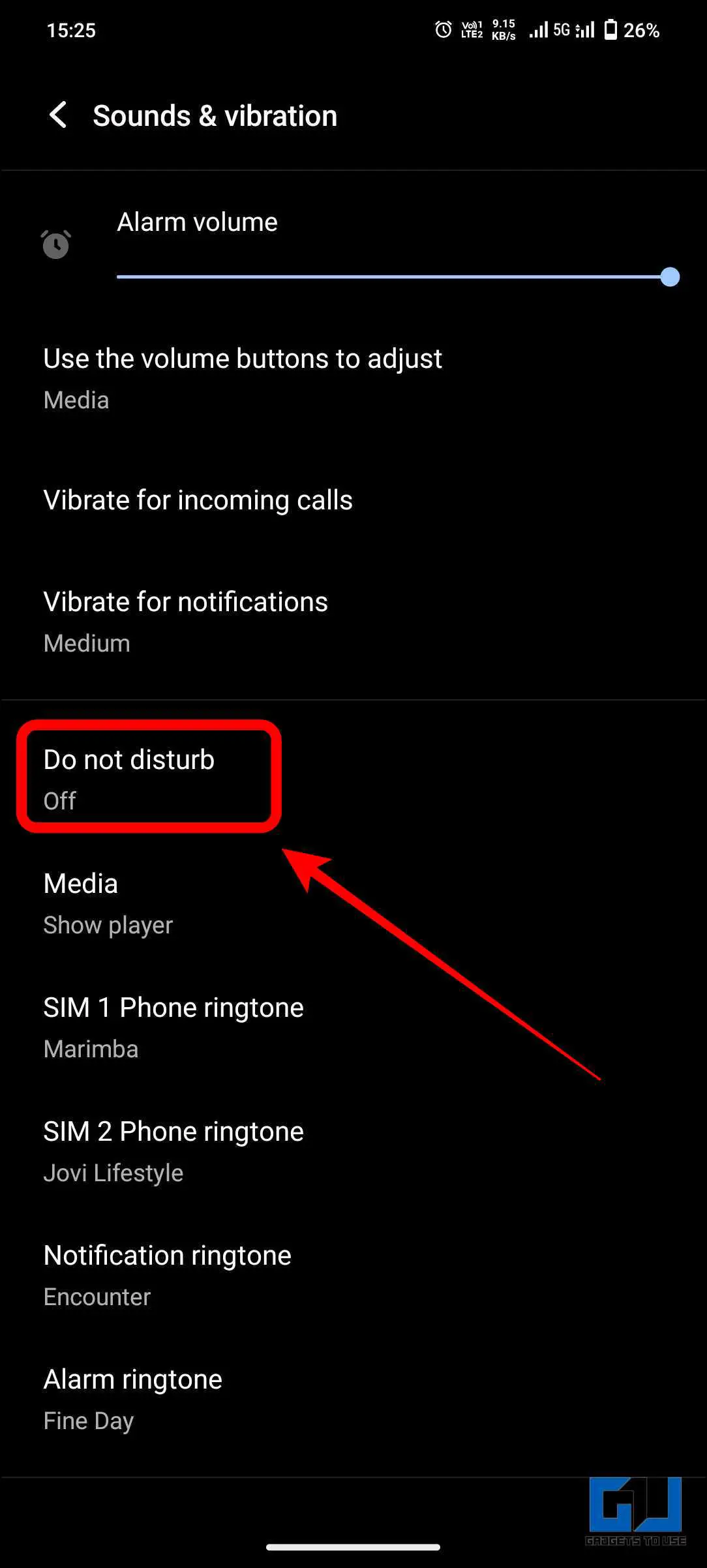 Android에서 방해 금지 모드 사용