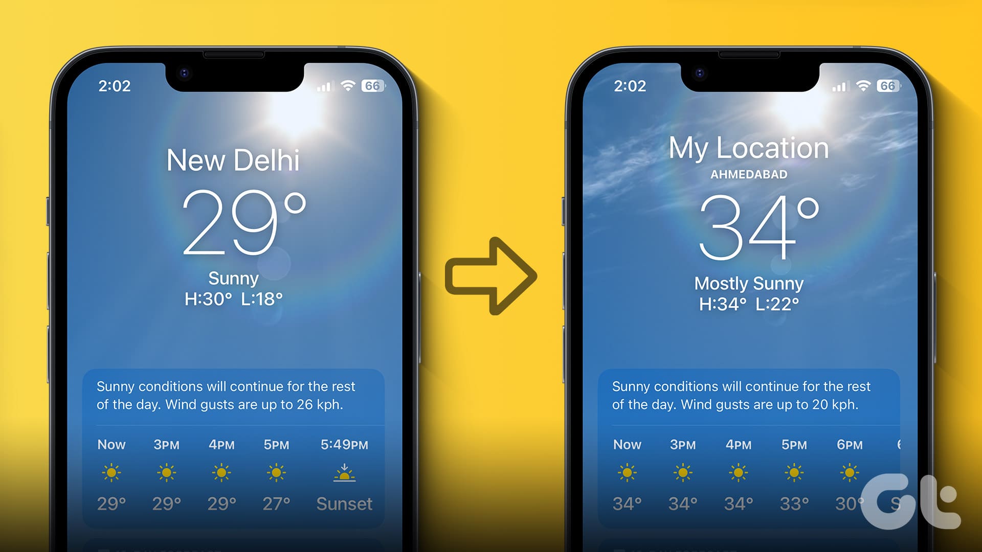 You are currently viewing iPhone, iPad 또는 Apple Watch에서 날씨 위치를 변경하는 방법