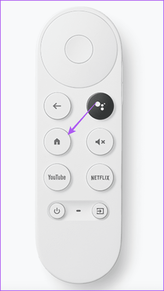 홈 버튼 구글 TV 리모컨