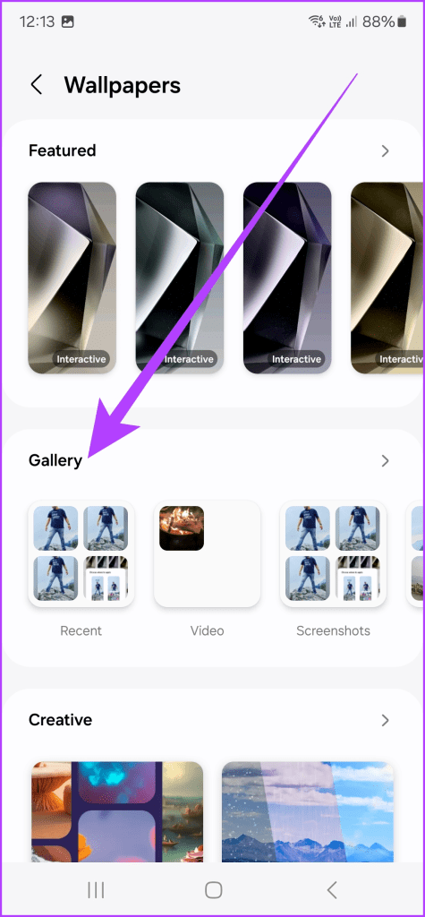 9.4 tap on Gallery and select the photo of your choice