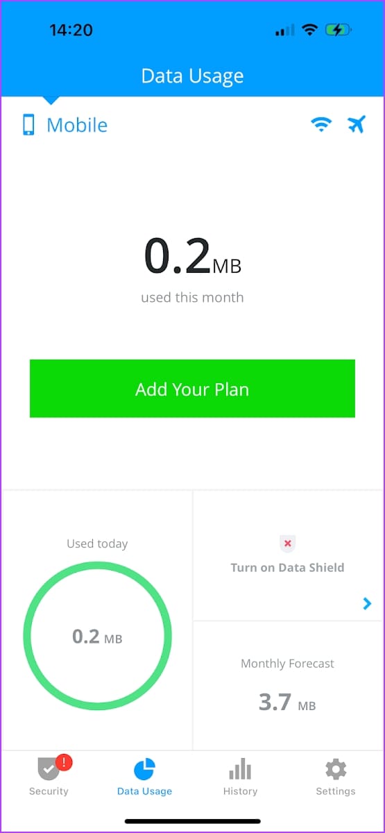 모바일 데이터 사용 타사 앱