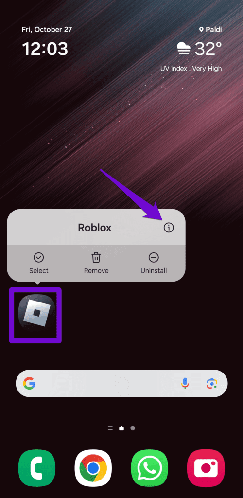 Android의 Roblox 앱 정보