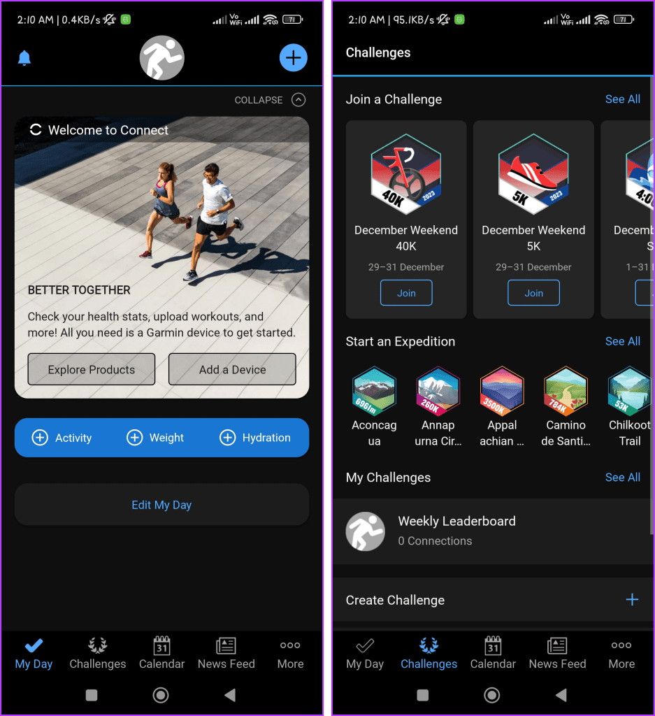 Garmin Connect Best running apps for Android and iOS