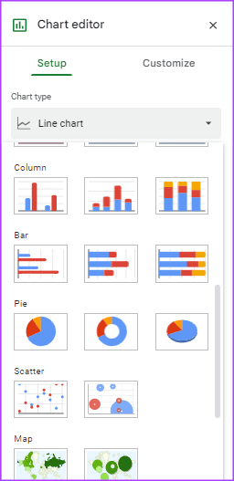 Google Sheets 6에 추세선을 추가하는 방법