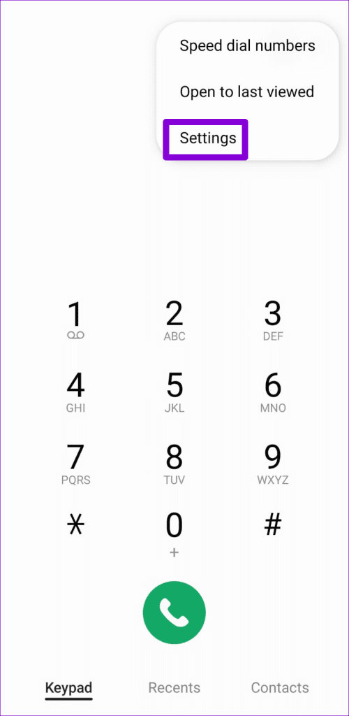 Android의 전화 앱 설정