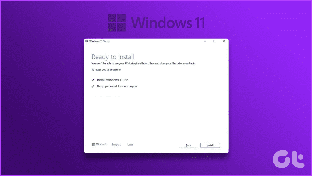 Windows 새로 설치 수행