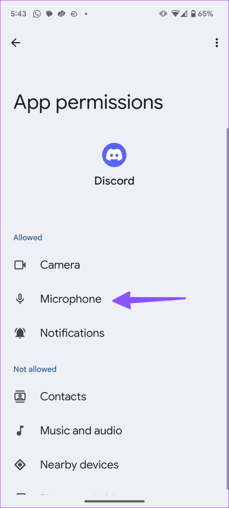 Bluetooth 헤드폰이 Discord Mobile 7에서 작동하지 않습니다