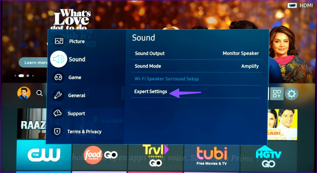 Samsung TV 7에서 소리가 낮거나 들리지 않는 문제 수정
