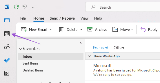 달력 아이콘 Outlook Windows 11