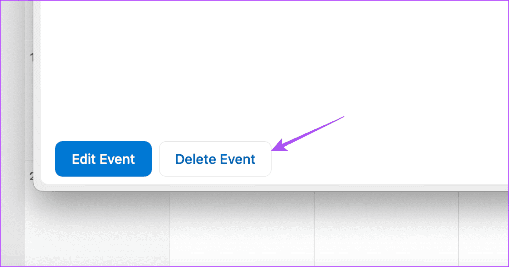 Outlook 캘린더 앱 Mac에서 이벤트 삭제