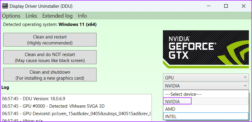 GPU 유형 선택