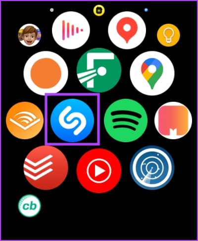 Shazam 앱 열기