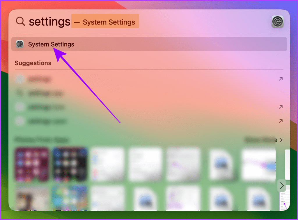 Mac 7의 스포트라이트 검색