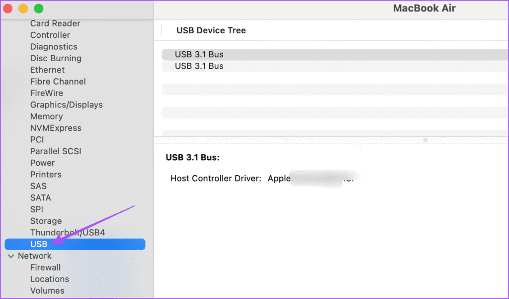 USB 시스템 보고서 Mac 2
