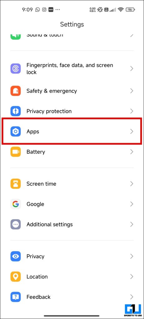 Xiaomi 휴대폰의 앱 설정