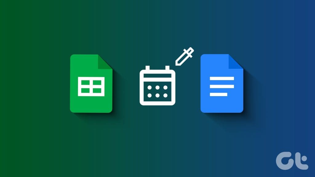 구글 스프레드시트와 구글 문서에 날짜 선택기를 삽입하는 방법