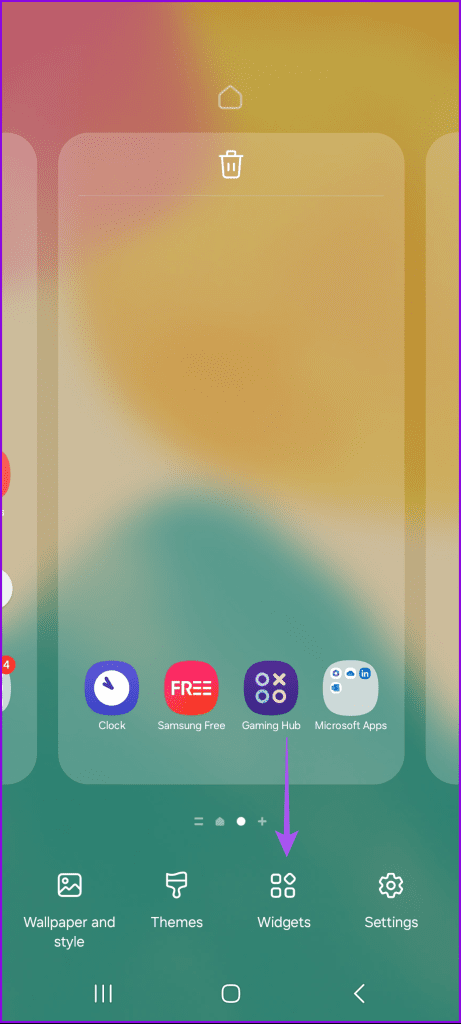 삼성 위젯 홈 화면 추가