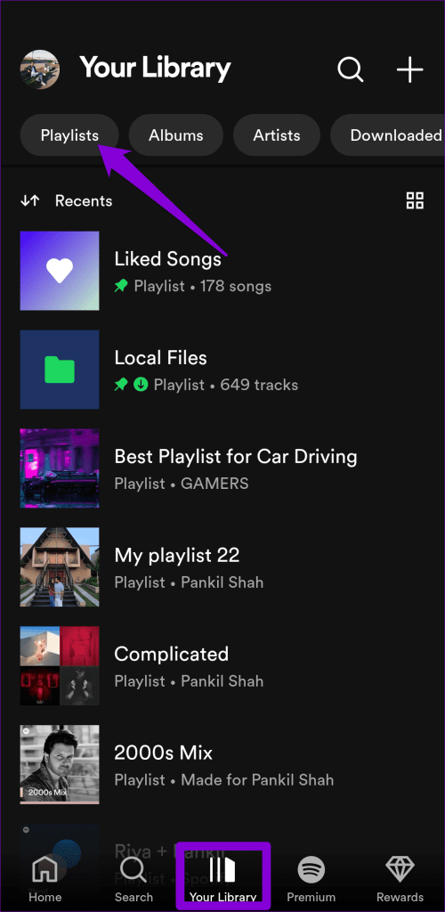 Spotify의 재생 목록