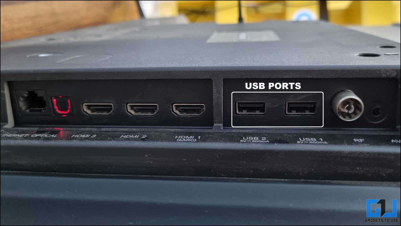TV의 USB 포트