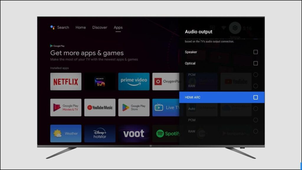 Android TV의 오디오 출력 설정