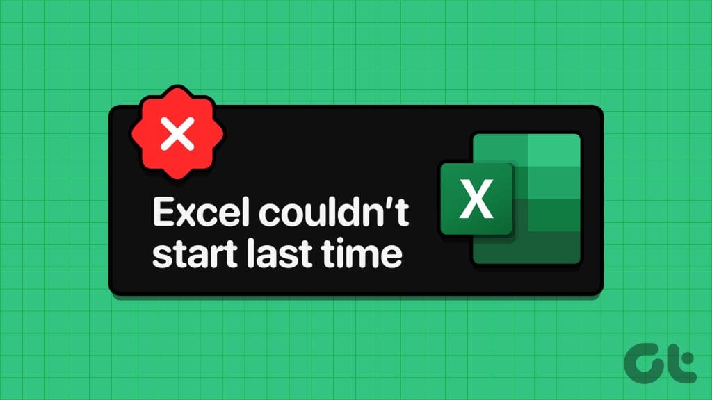 Windows에서 Excel을 마지막으로 시작할 수 없는 오류에 대한 주요 수정 사항