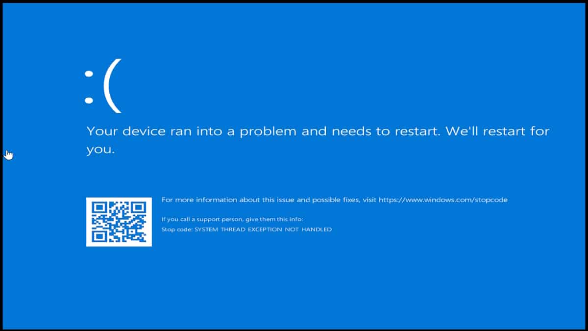 You are currently viewing Windows 10에서 “시스템 스레드 예외가 처리되지 않음” BSOD 중지 코드 수정하기