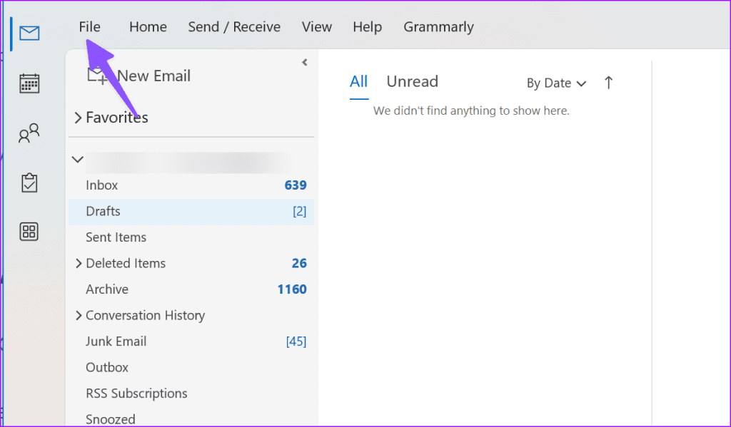 Outlook 17에 iCloud 이메일 추가