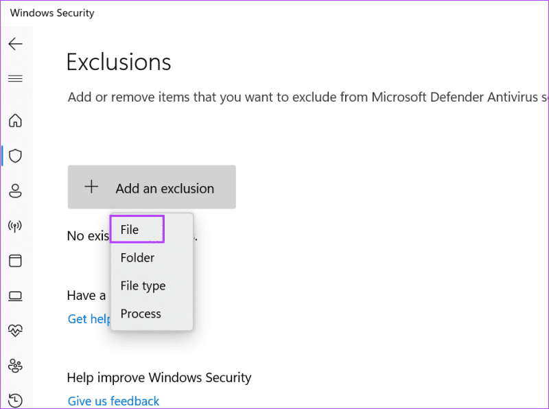 Windows Security 3의 화이트리스트 CCleaner