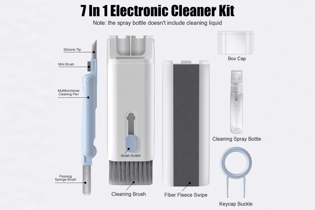 7 in 1 전자 청소기 키트 컴퓨터 먼지를 청소하는 최고의 도구
