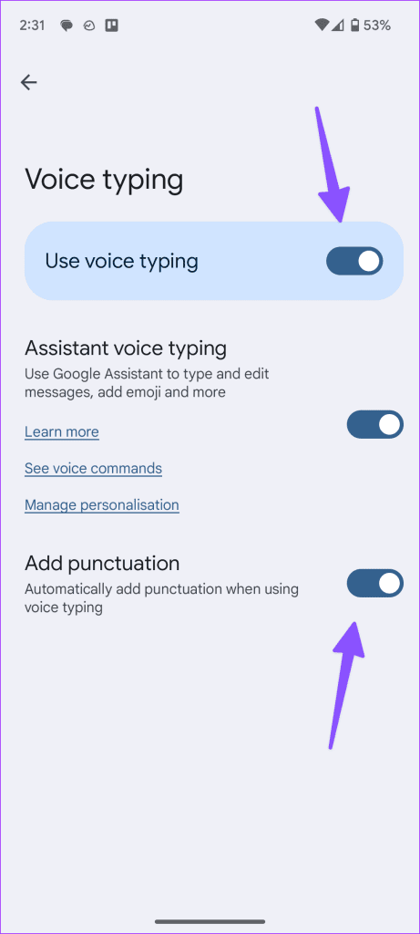 Android 9에서 음성 텍스트 변환이 작동하지 않음