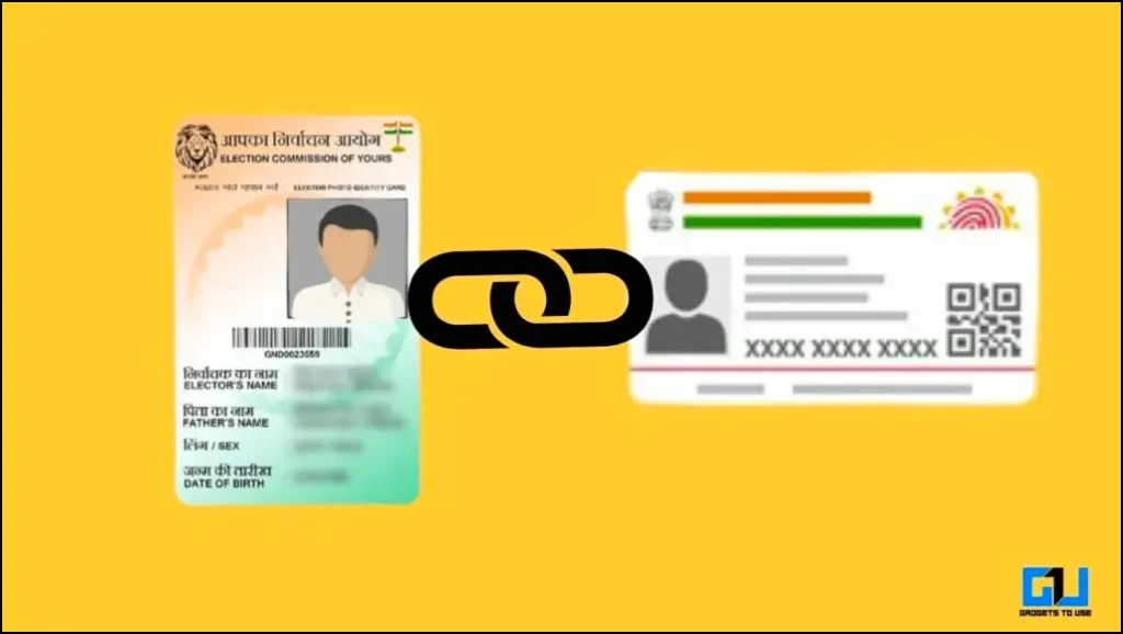 Aadhaar를 유권자 ID에 연결하세요.