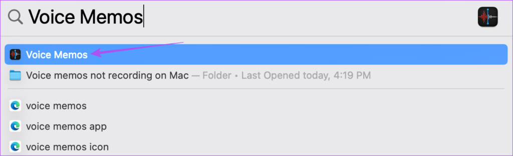 Mac에서 음성 메모 열기